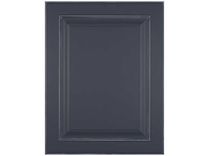 Covington door Painted in Hale Navy with Oatmeal glaze