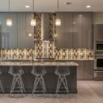 gray gloss kitchen cabinets