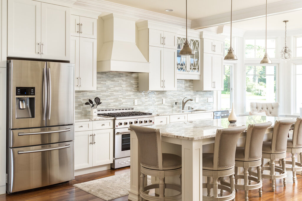This kitchen illustrates our popular full overlay look.