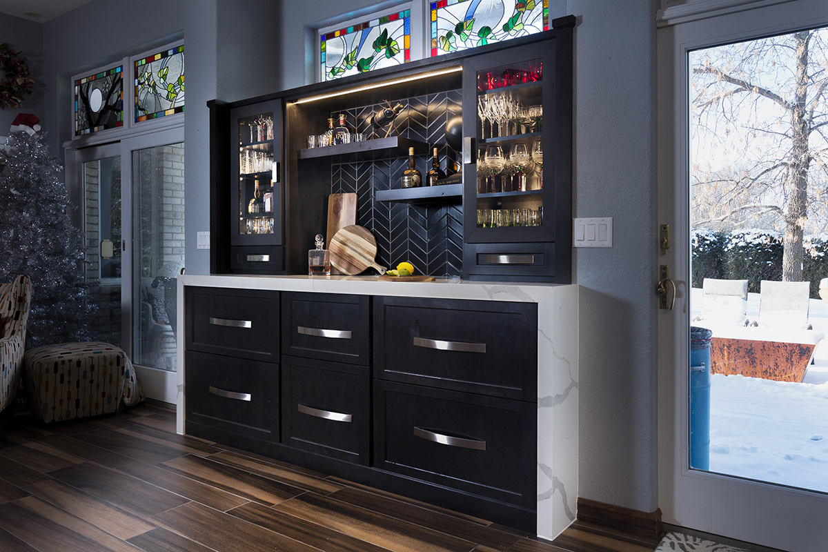 Black Bar cabinets