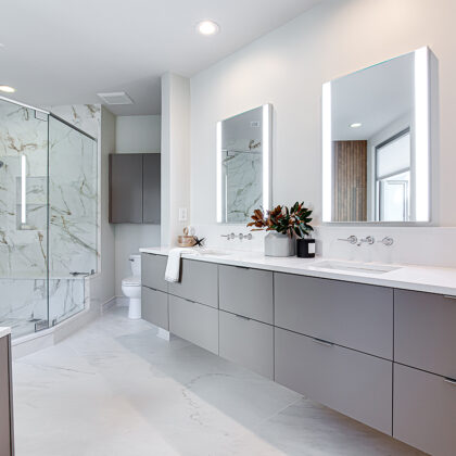 painted bathroom cabinets