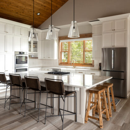 White kitchen cabinets