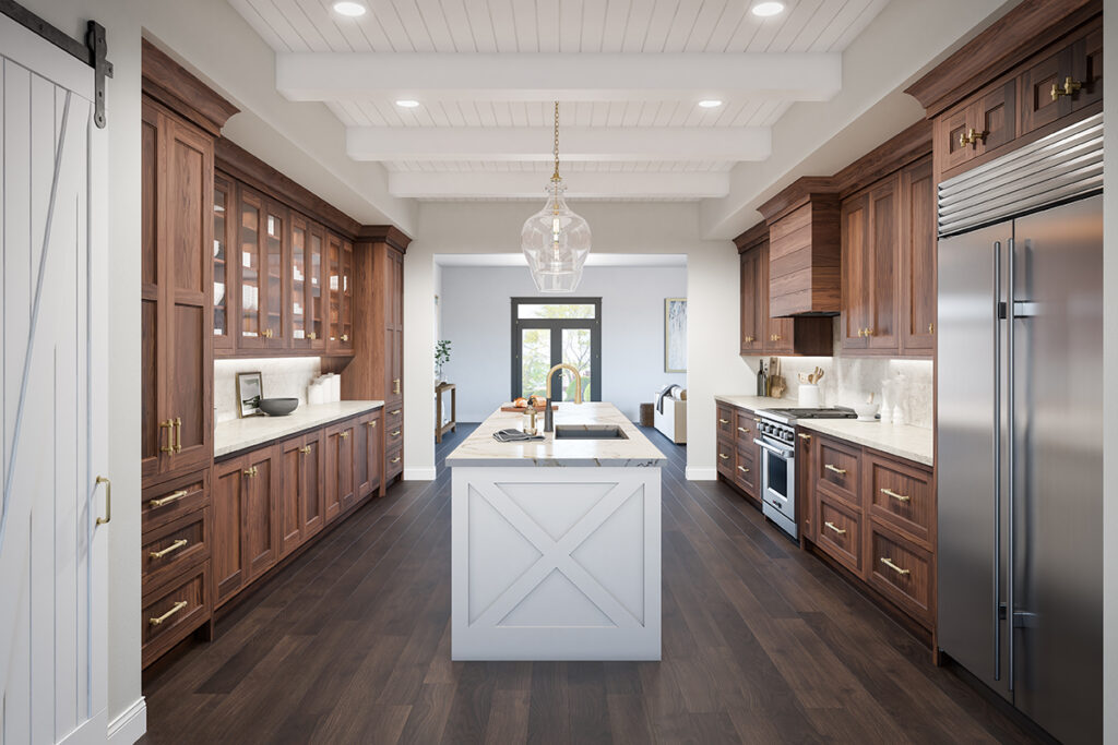 Walnut Inset - Showplace Cabinetry