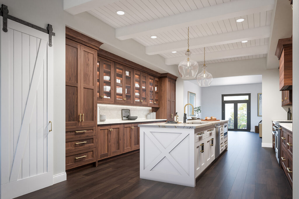 Walnut Beaded Inset Walnut Inset - Showplace Cabinetry