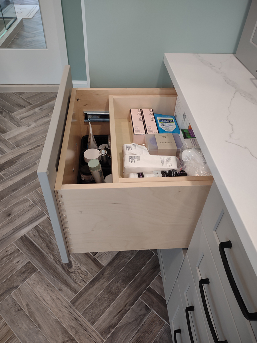 Two Drawer Base with Cookware Organizer