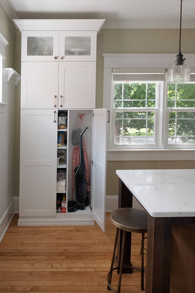 White Cabinets With Copper Hardware