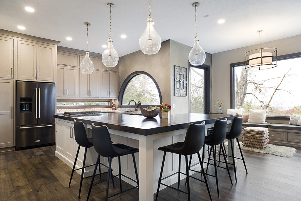 White and Silver Kitchen Cabinetry - Showplace Cabinetry