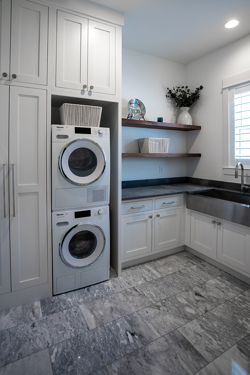 Black and Walnut Kitchen - Showplace Cabinetry