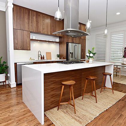 Modern Walnut - Showplace Cabinetry