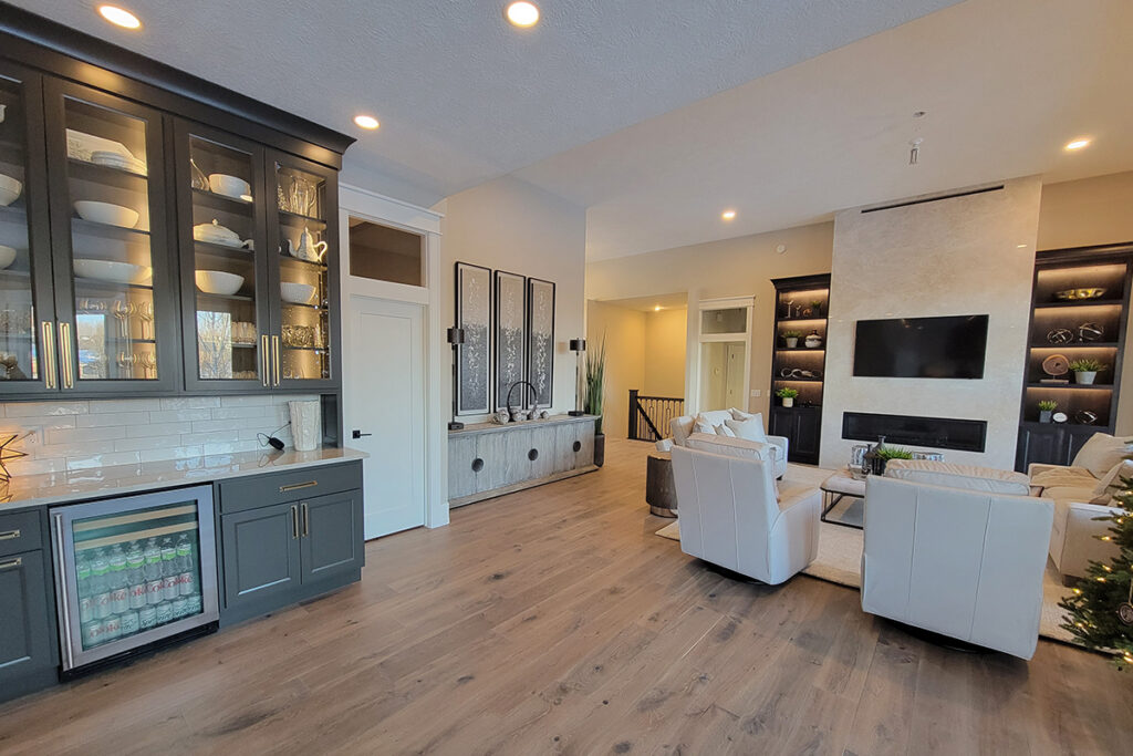Black Living Room Accent Cabinets - Showplace Cabinetry