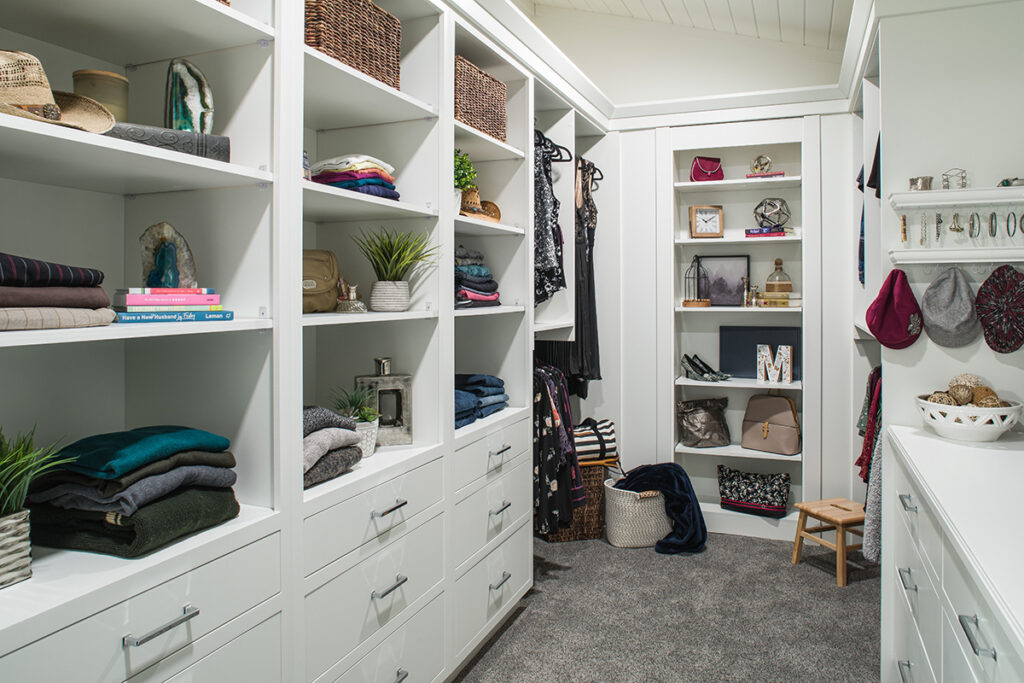 Elegant Walk-In Closet - Showplace Cabinetry