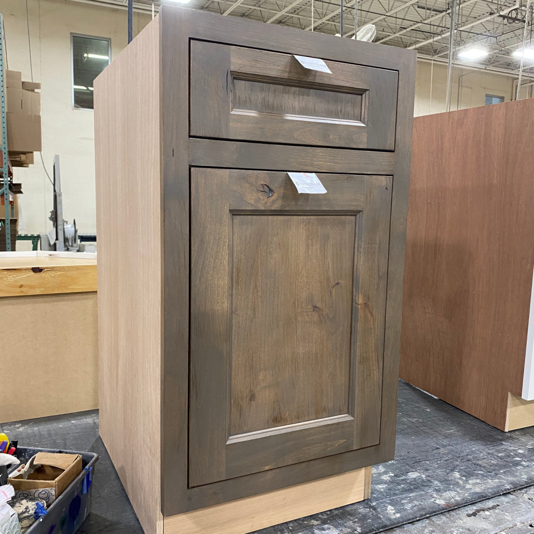 Rustic Alder cabinet