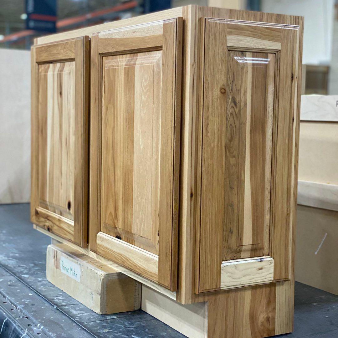 Rustic hickory cabinet