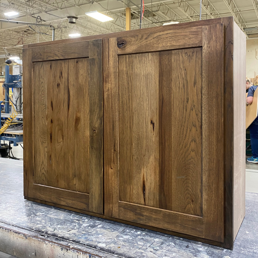 Rustic hickory cabinet