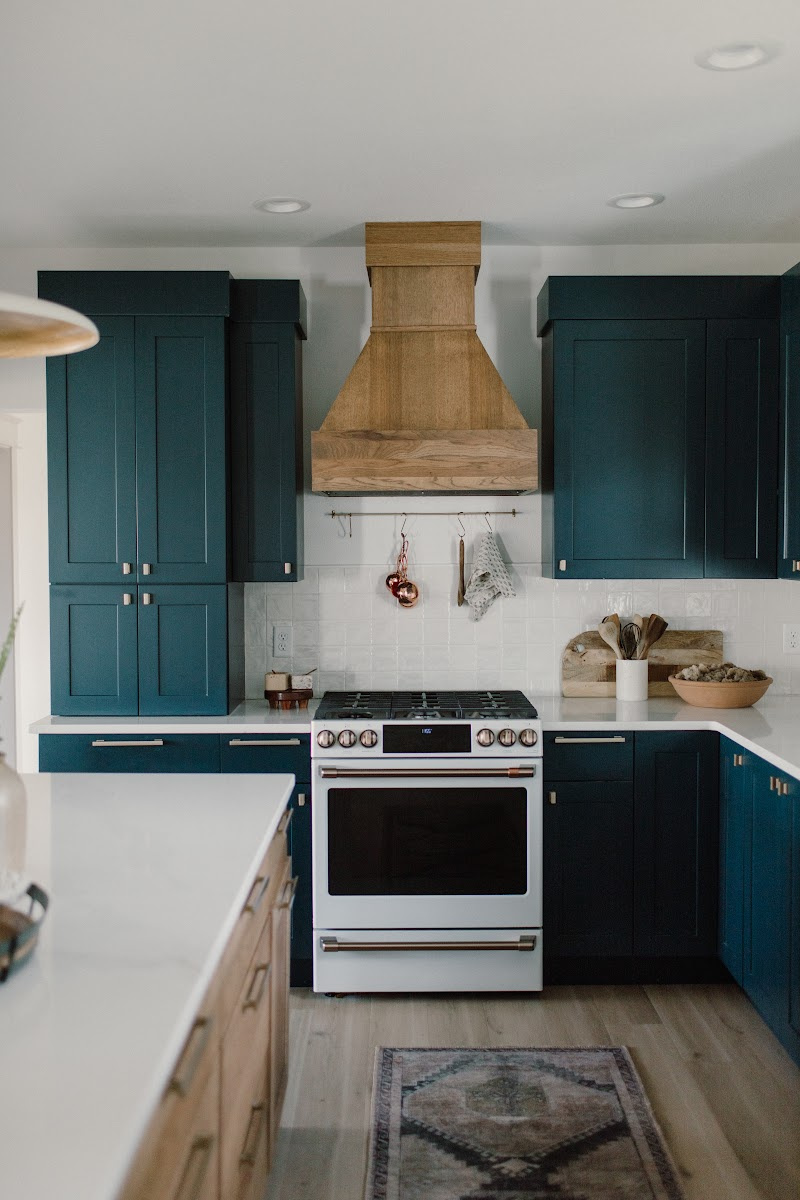 Dark Blue Kitchen Cabinets - Showplace Cabinetry