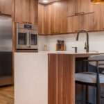 Walnut kitchen cabinets