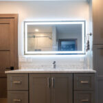 Painted vanity cabinets