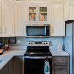 Stained and painted kitchen