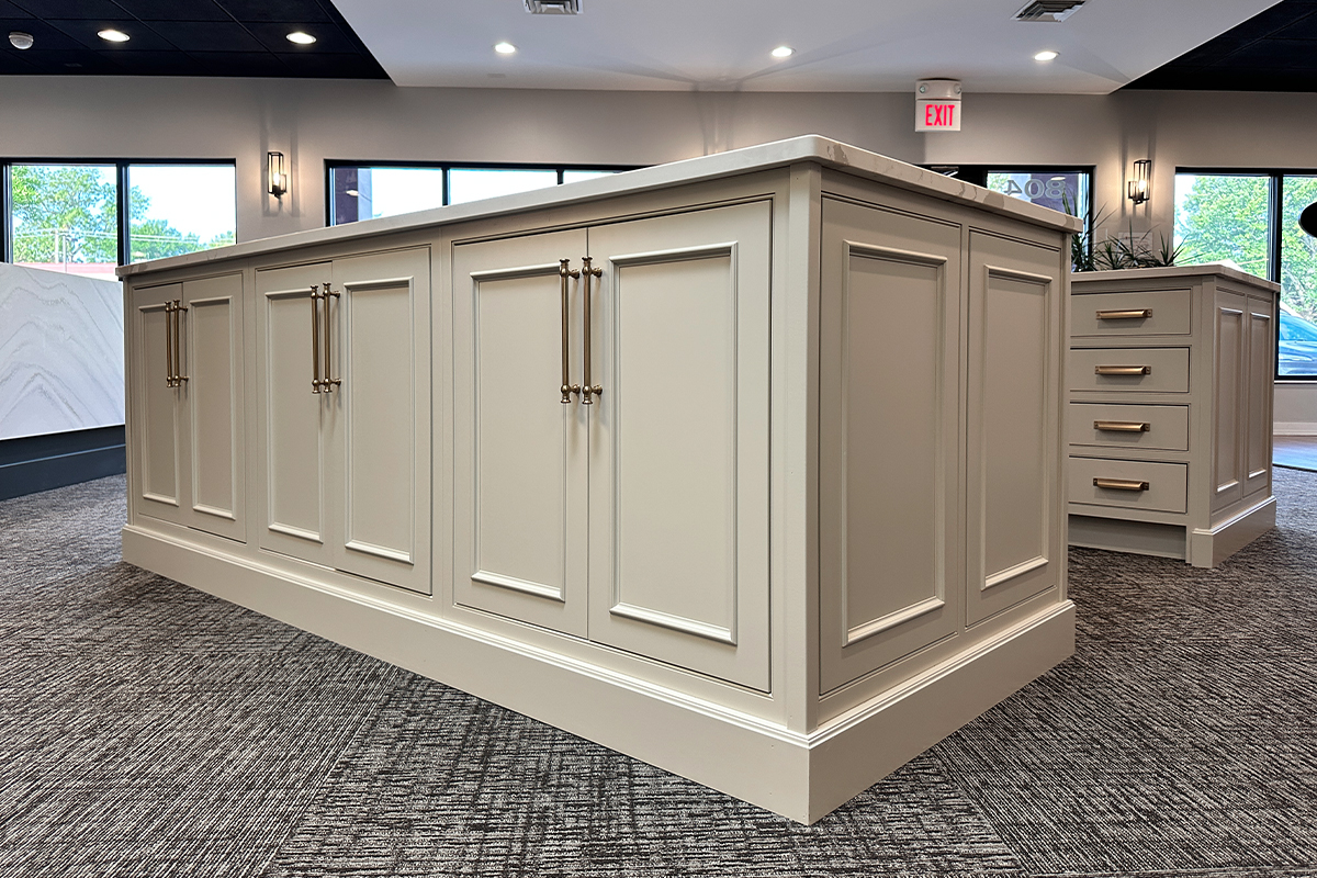 Painted kitchen island