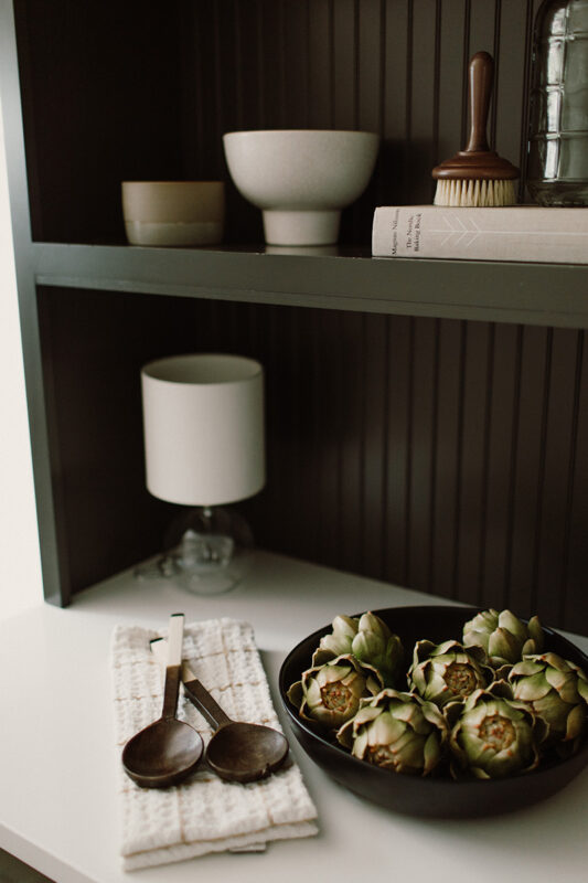 Painted pantry cabinets