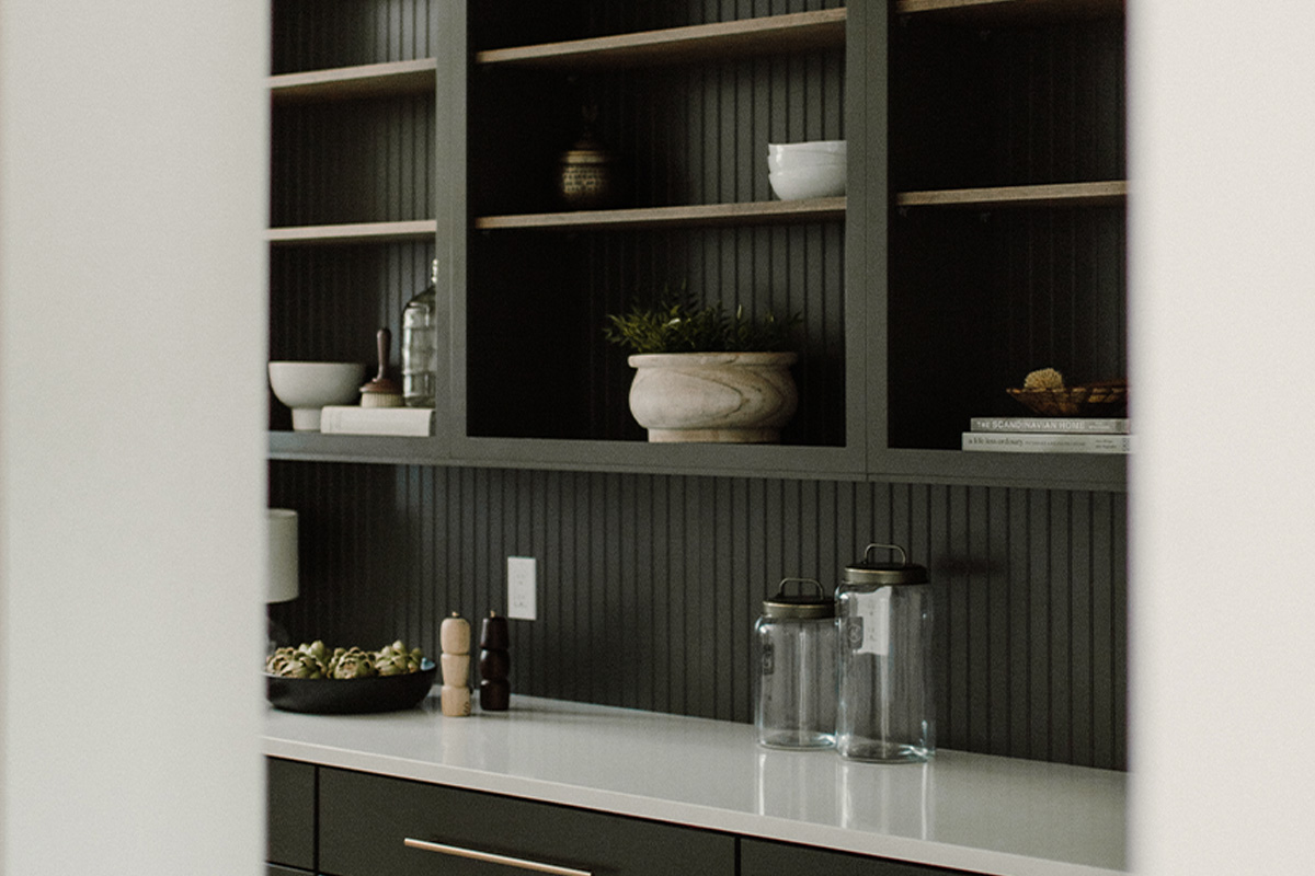 Painted pantry cabinets