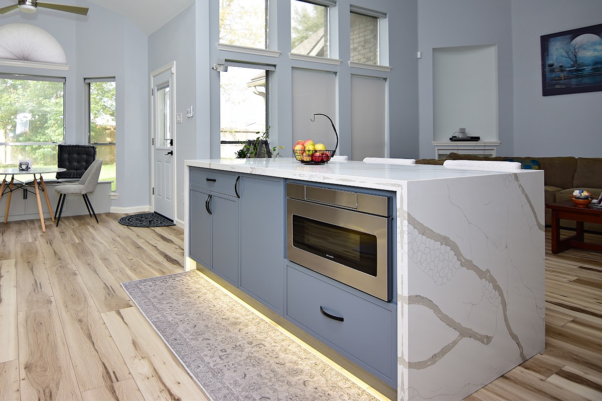 painted kitchen island