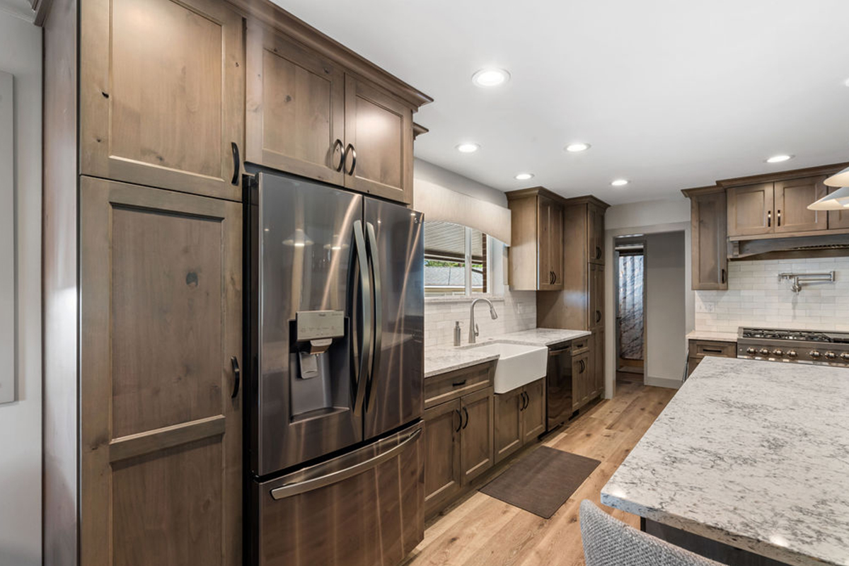 Stained Kitchen Cabinets