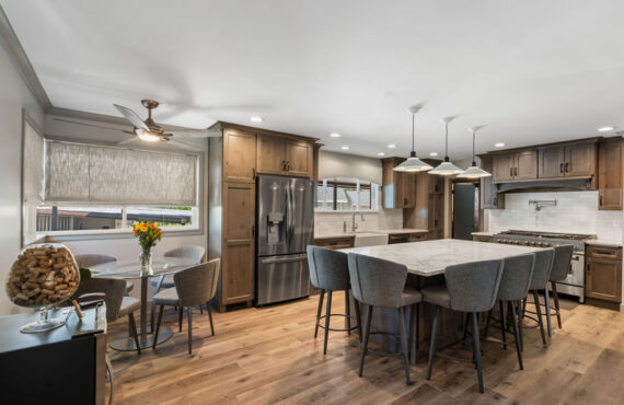 Stained Kitchen Cabinets