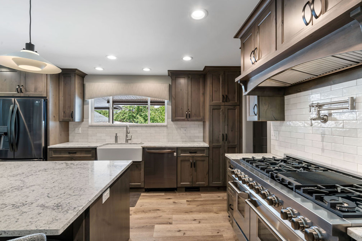 Stained Kitchen Cabinets