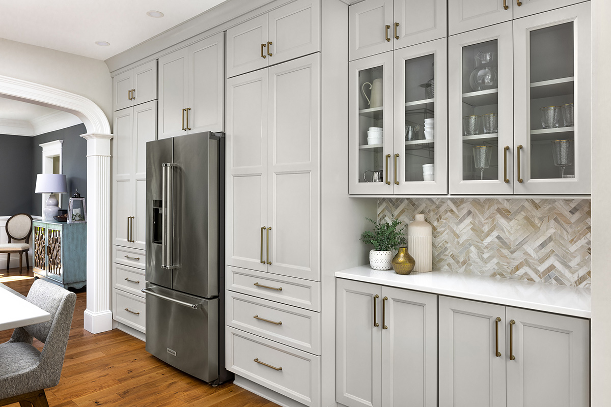 Painted kitchen cabinets