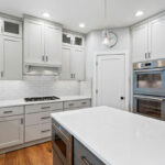 Two toned painted kitchen