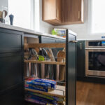 Kitchen storage in a pullout accessory