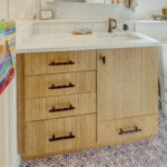 Bamboo bathroom vanity