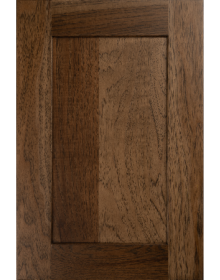 Isla door style with Tawny stain on hickory wood