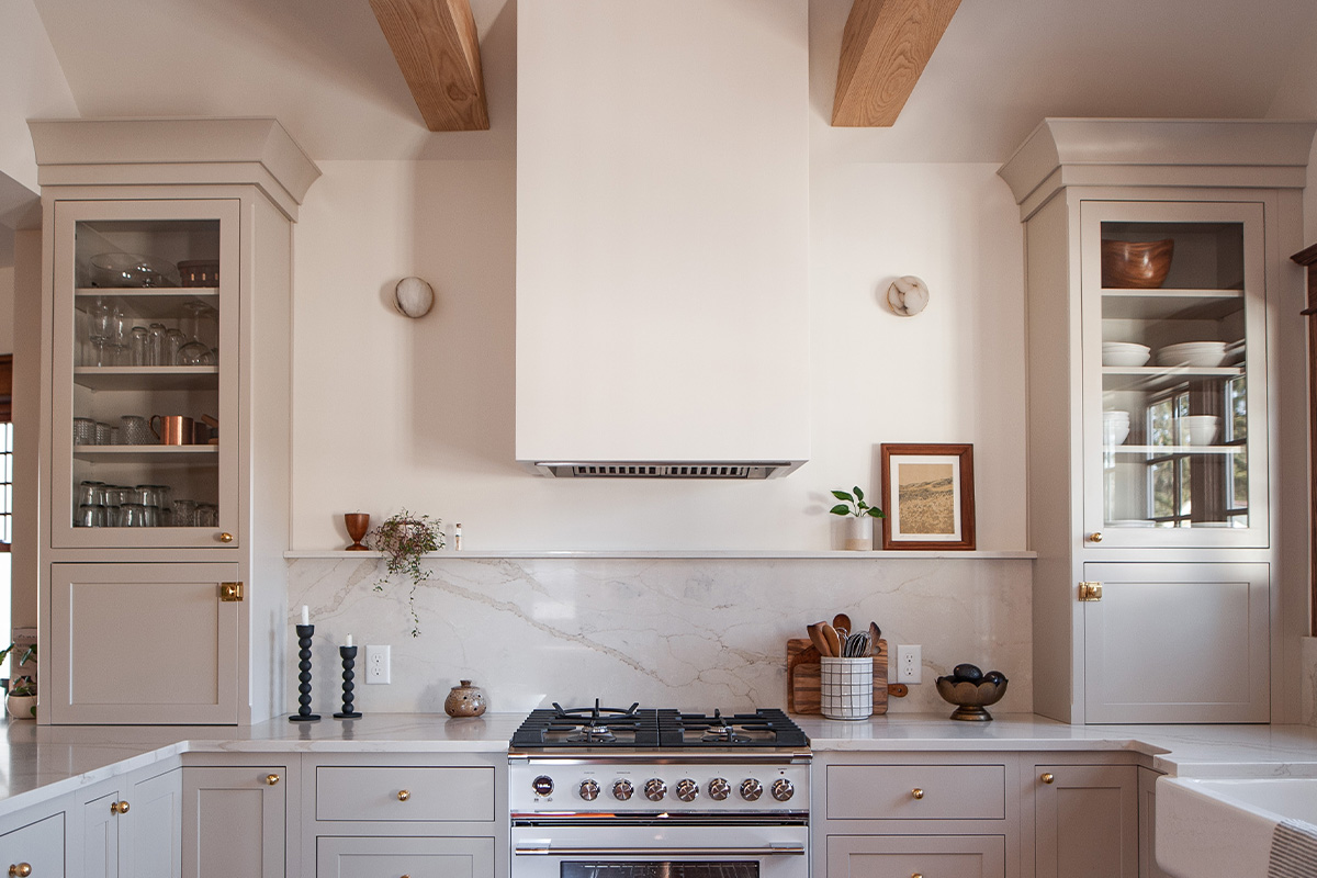 Small painted kitchen