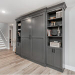 Painted bookcase cabinets