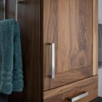 Walnut bathroom cabinet