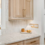 Stained kitchen cabinets