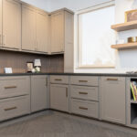 Light Griege painted kitchen display