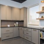 Light Griege painted kitchen display