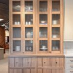 Sable stained and Light Mocha painted kitchen showroom display