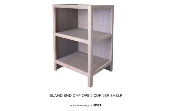 Island End Cap Corner Open Shelf