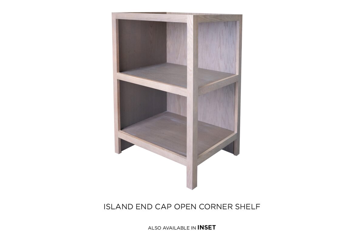 Island End Cap Open Corner Shelf