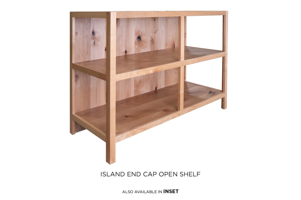 Island End Cap Open Shelf
