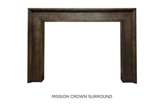 Mission Crown Fireplace Surround