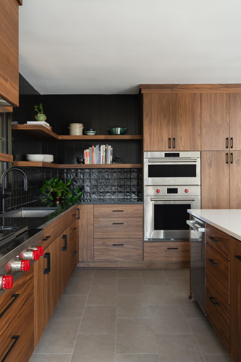 Frameless Walnut Kitchen Cabinets - Showplace Cabinetry
