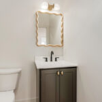 Painted powder bath cabinet
