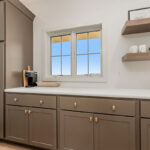 Painted pantry cabinets