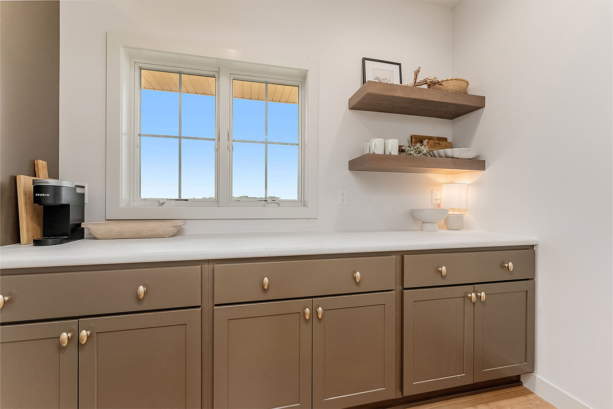 Painted pantry cabinets