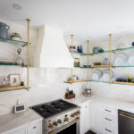 White painted kitchen cabinets